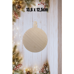 Bombka klasyczna 12,5cm (15,6cm), bombka 12,5cm, sklejka 3mm